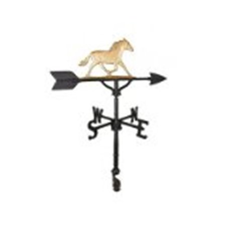 GARDENGEAR 200 Series 32 In Gold Horse Weathervane GA381535